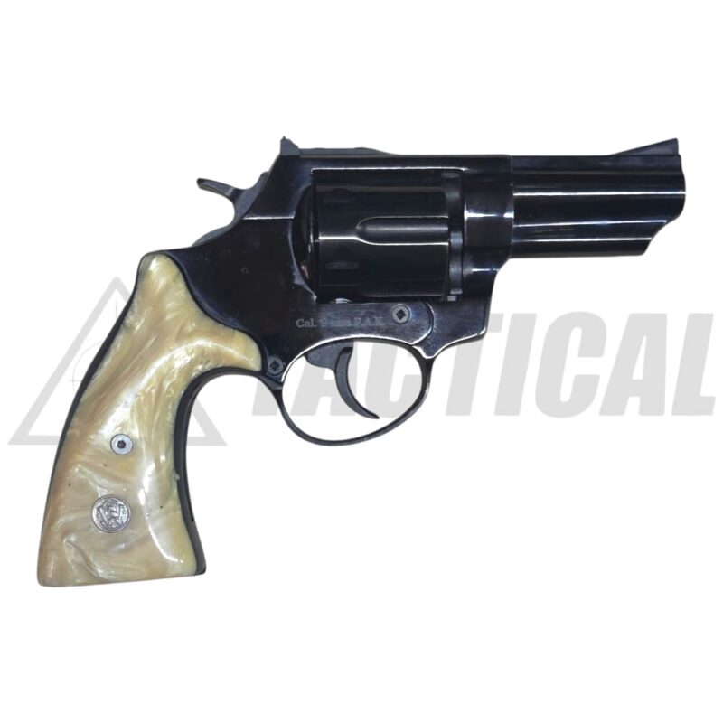 Imitación de Fogueo / Salva, Revolver Smith & Wesson Mod. 686 3.0″ Acabado Negro y Empuñadura en Nácar