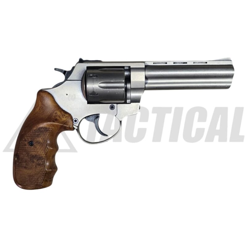 Imitación de Fogueo / Salva, Revolver Smith & Wesson Mod. 686 4.5″ Acabado Shinny Mate y Empuñadura Anatómica en Madera