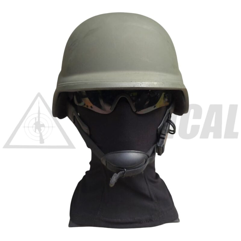 Imitación Casco Balístico de Utilería Modelo PASGT Acabado Verde Oliva - Imagen 7