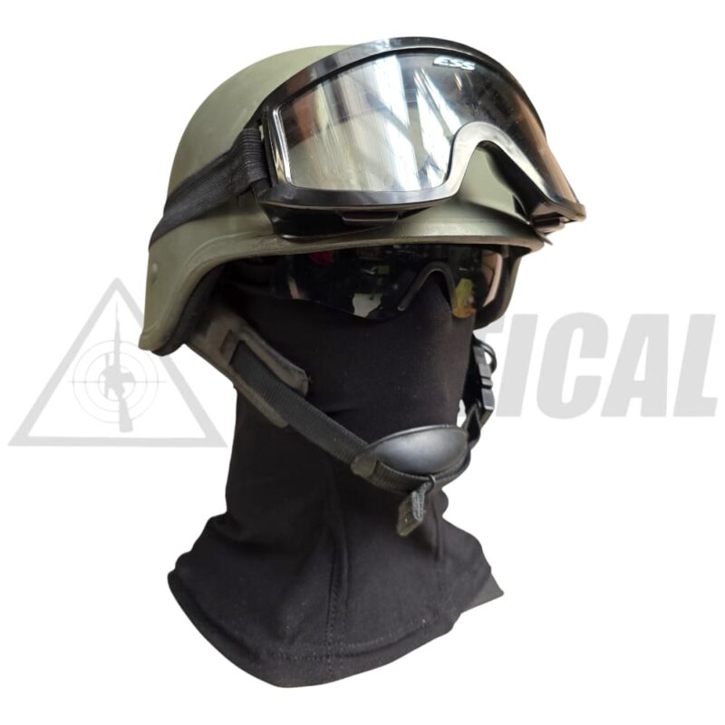 Imitación Casco Balístico de Utilería Modelo PASGT Acabado Verde Oliva - Imagen 2