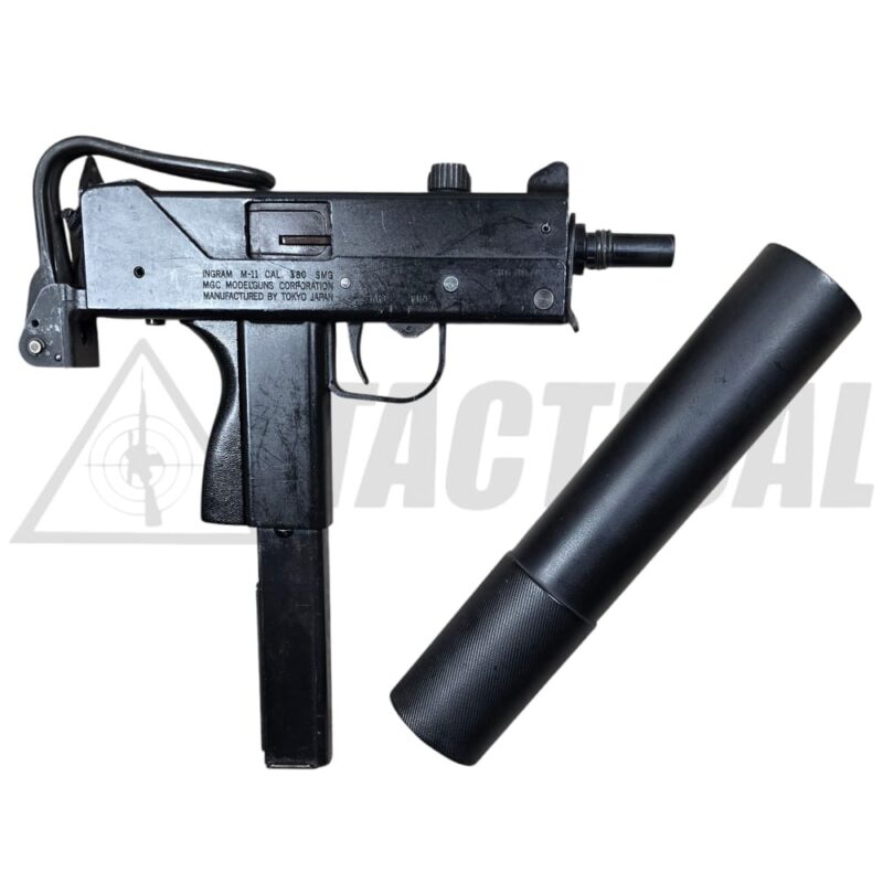 Imitación Inerte Semi Funcional Subfusil/Subametralladora Mini Ingram MAC-10 Acabado negro - Imagen 2